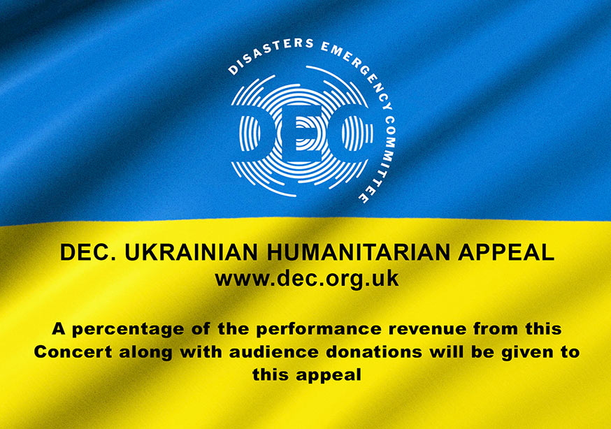 Ukrainian flig with DEC text about appeal
